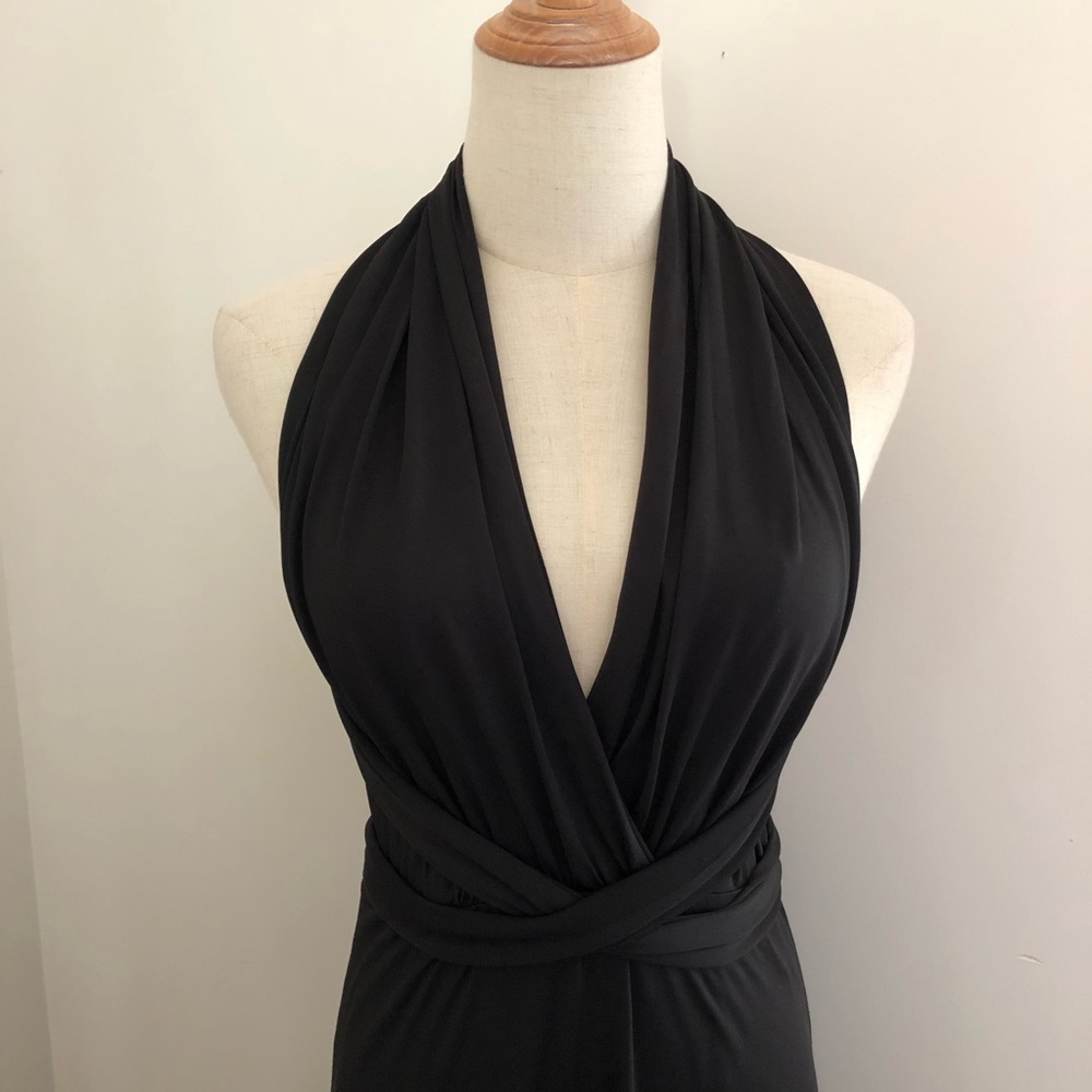 AVA Infinity Dress or Convertible Dress, Black, maxi length, spandex, Size 10 - Picture 12 of 15